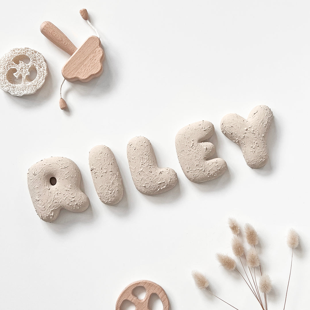 Textured Bubble Letters