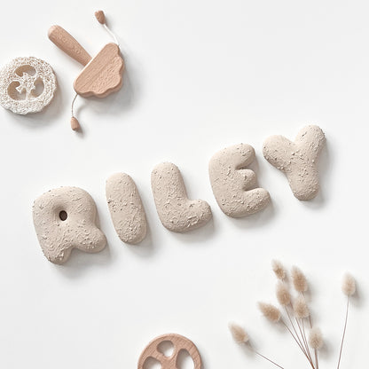 Textured Bubble Letters